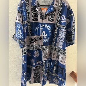 LA Dodgers Hawaiian print men’s 5XL shirt